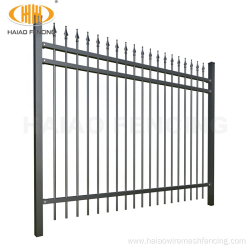 Yard decoration cheap spear head top steel fence